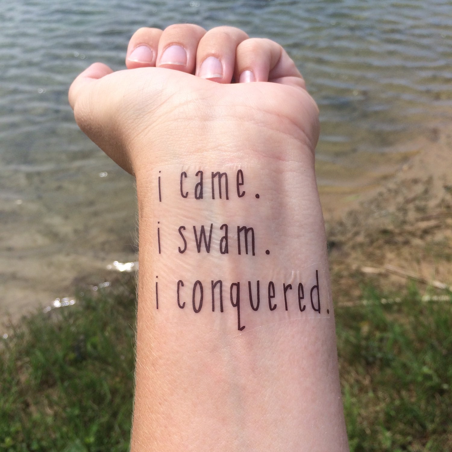 I Came I Swam I Conquered Swimming Tattoo Swimming Swim