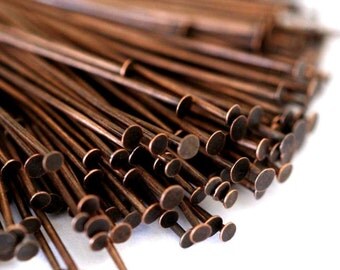 150ps 35mm Antique Copper Headpins FINDING