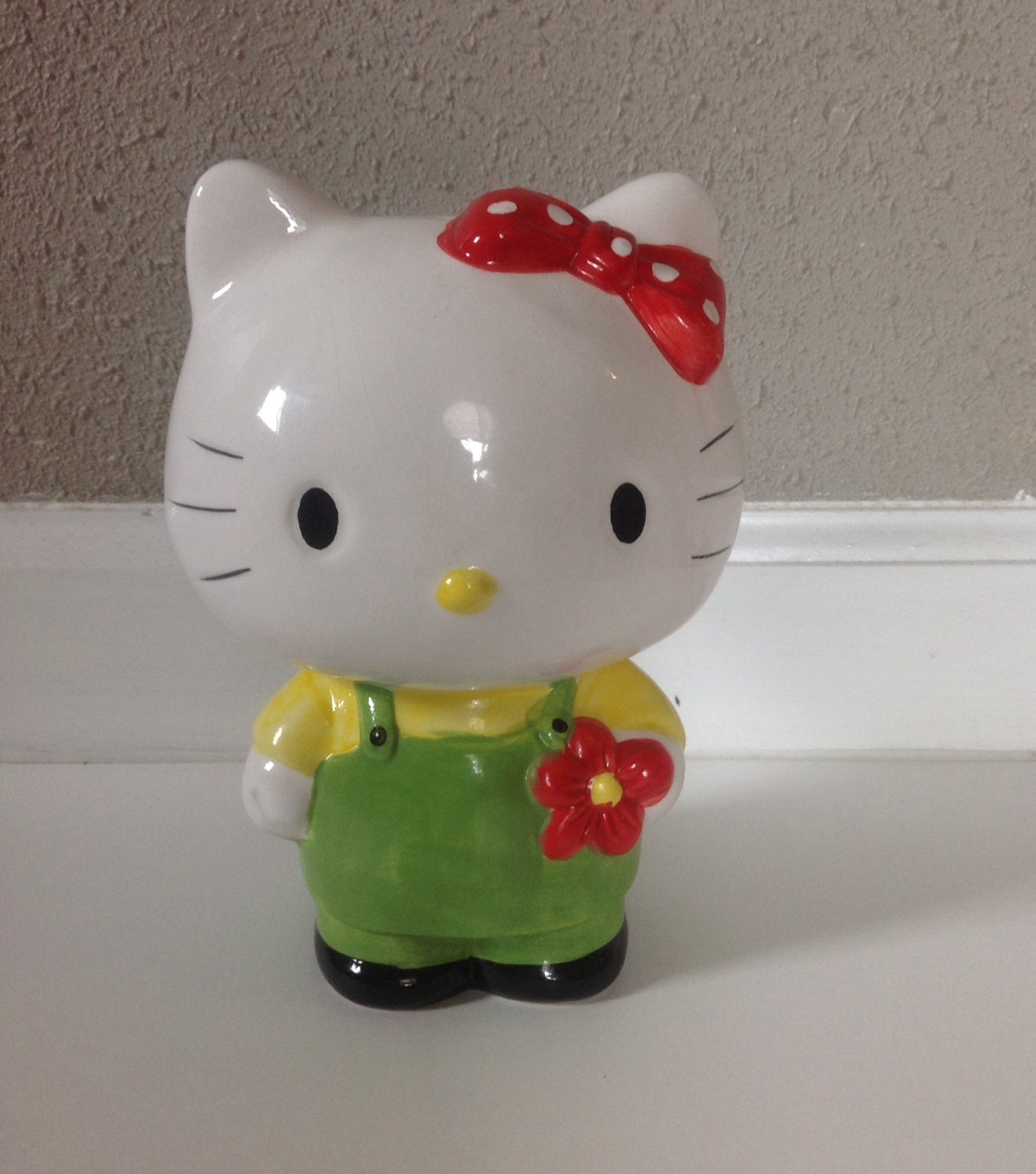 Vintage Sanrio Hello Kitty Ceramic Bank By LaMeowVintage On Etsy