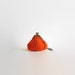 Keychain Coin Purse Knitted in Orange Wool