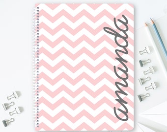 Personalized Spiral Notebook - Monogrammed School Supplies - Pick Your School Colors and Monogram Notebook