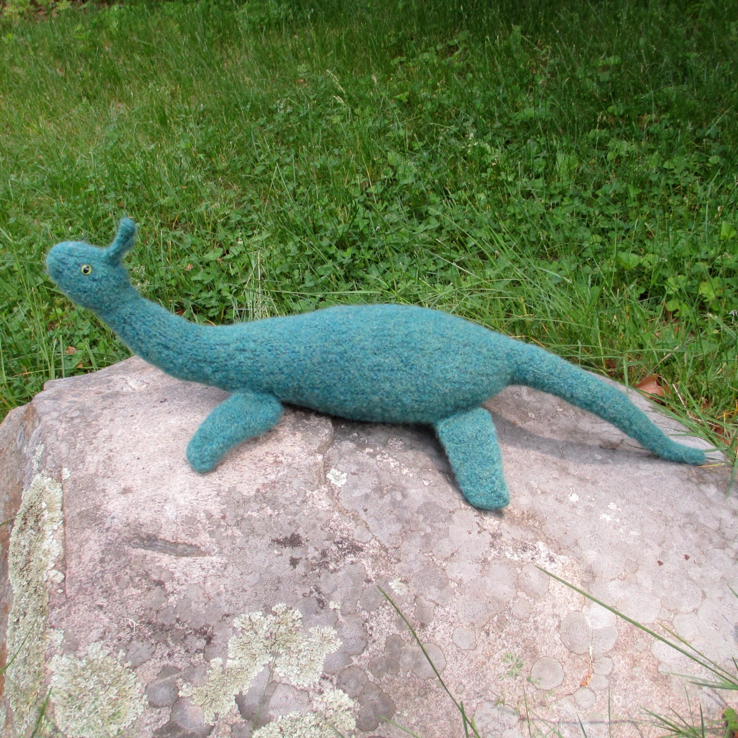 Loch Ness Monster Stuffed Animal Sea Serpent handmade plush