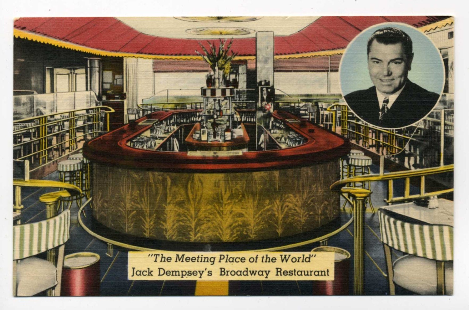 Jack Dempsey&amp;#39;s Restaurant New York City Linen by VintageVendor