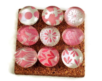Funky Push Pins Decorative Push Pins Thumb Tacks Cork Board Pins in The Pinks (P61)