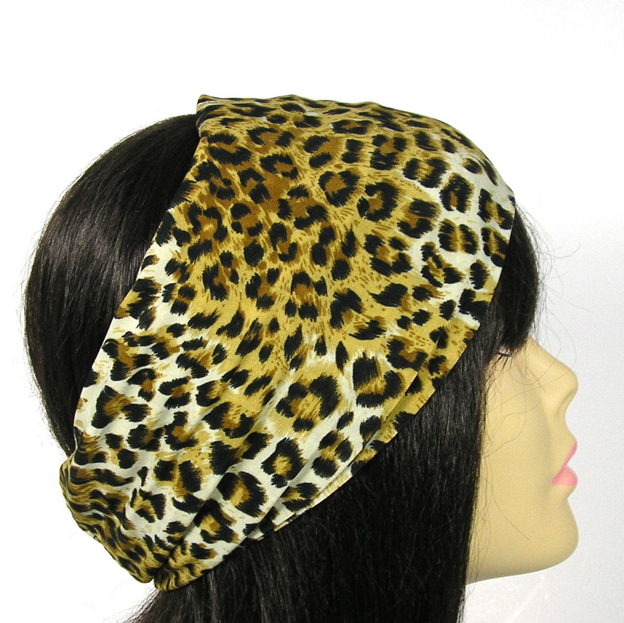 Wide Headbands Leopard Print Headband Animal Print by LooptheLoop