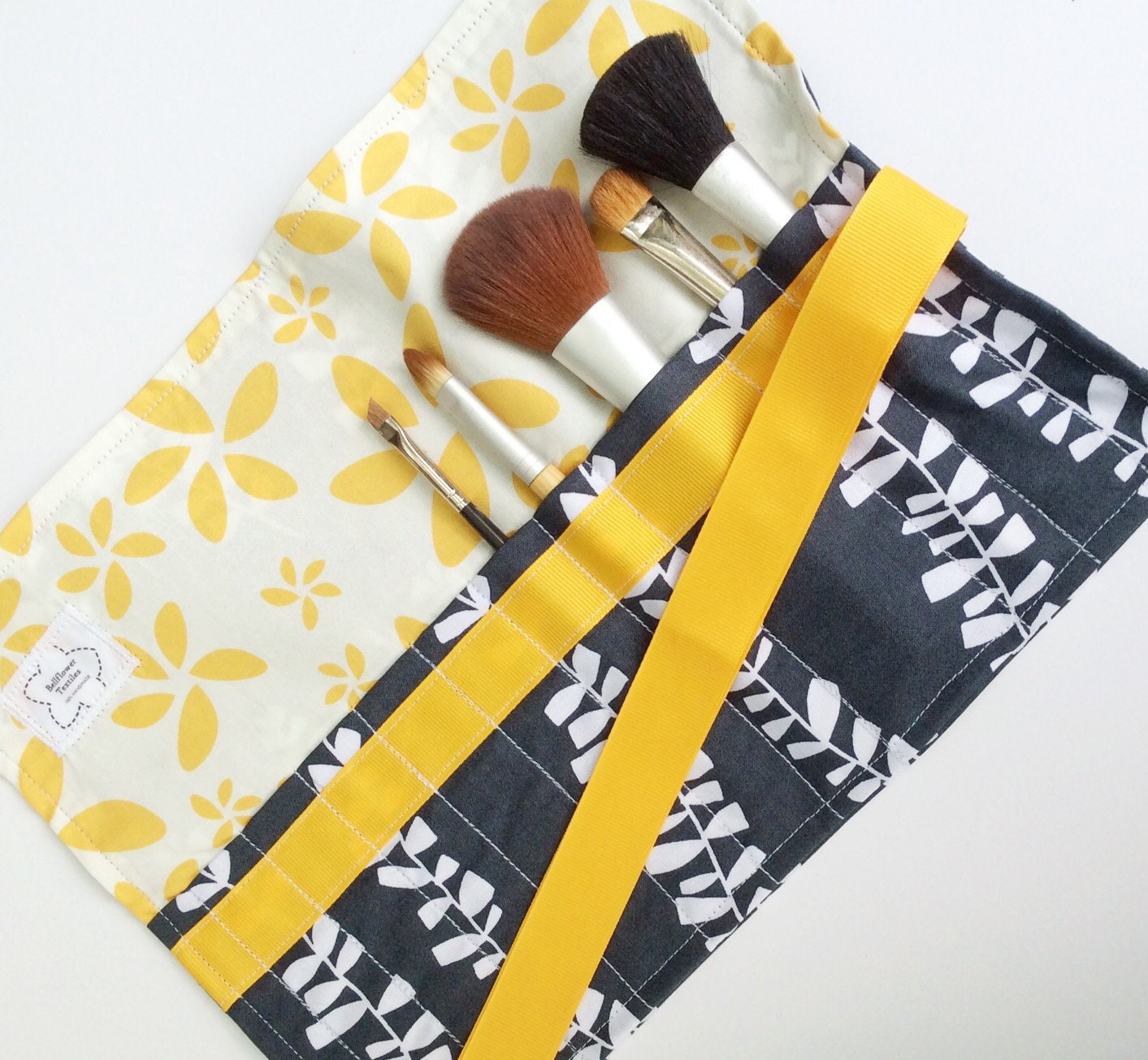 Makeup brush roll cosmetic brush roll artist tool roll