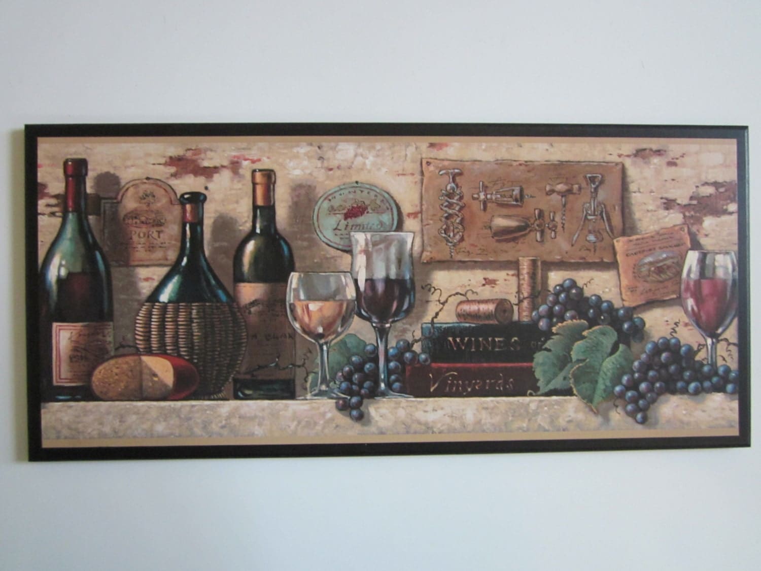 wine wall decor for kitchen