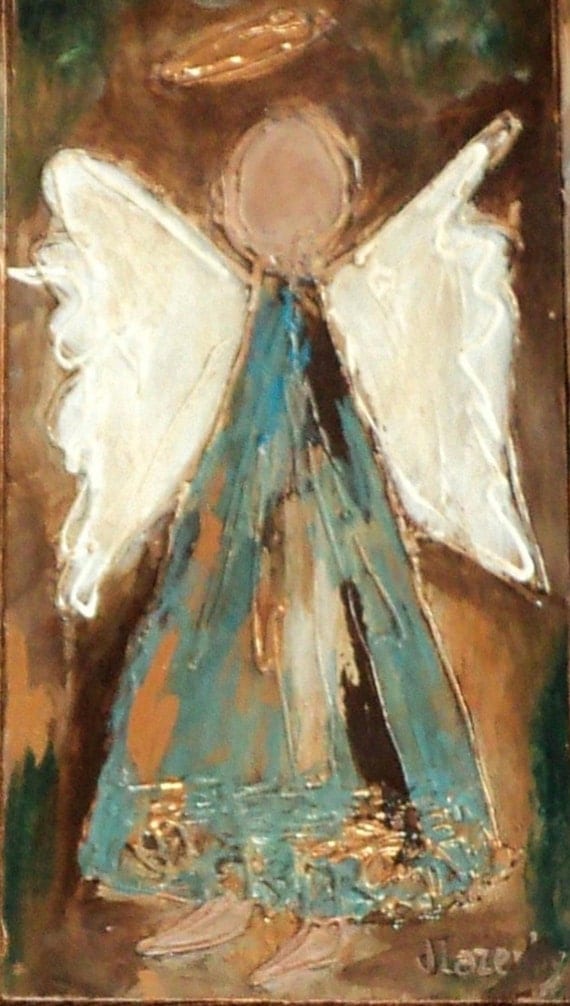 Items similar to Hand painted custom original angel mixed