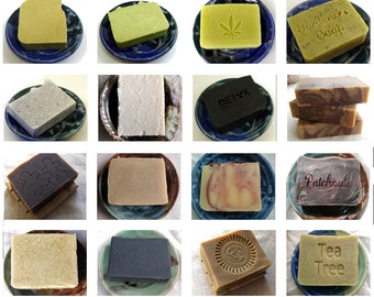 6 Handmade Soaps Natural Soap Set - Aquarian Bath - SLS Free Soap - Palm Free Soap - great gift for friends or coworkers