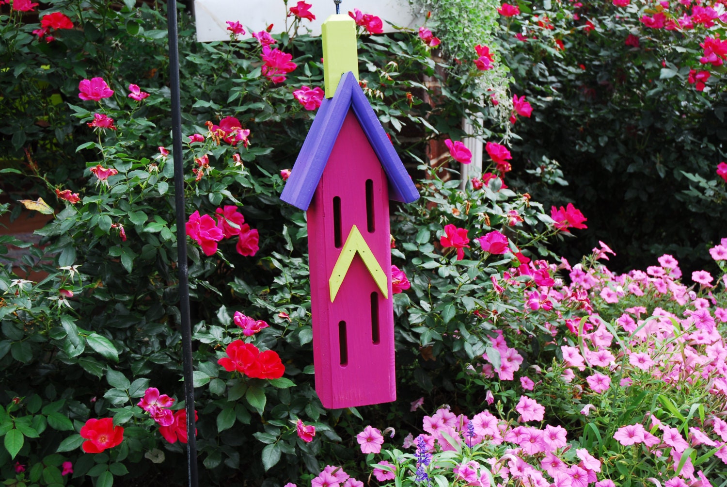 Butterfly House Hanging Butterfly House Painted Butterfly