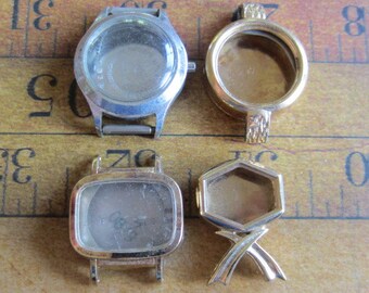 Vintage Watch parts - watch Cases - Steampunk - Scrapbooking k41