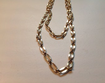 Vintage large link chain necklace