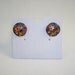 Gorgeous Vintage Floral Cloisonne Clip Earrings