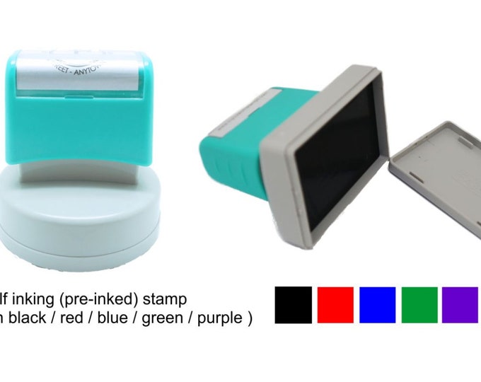 Personalized Self Inking Return Address Stamp - self inking address stamp - Custom Rubber Stamp R65