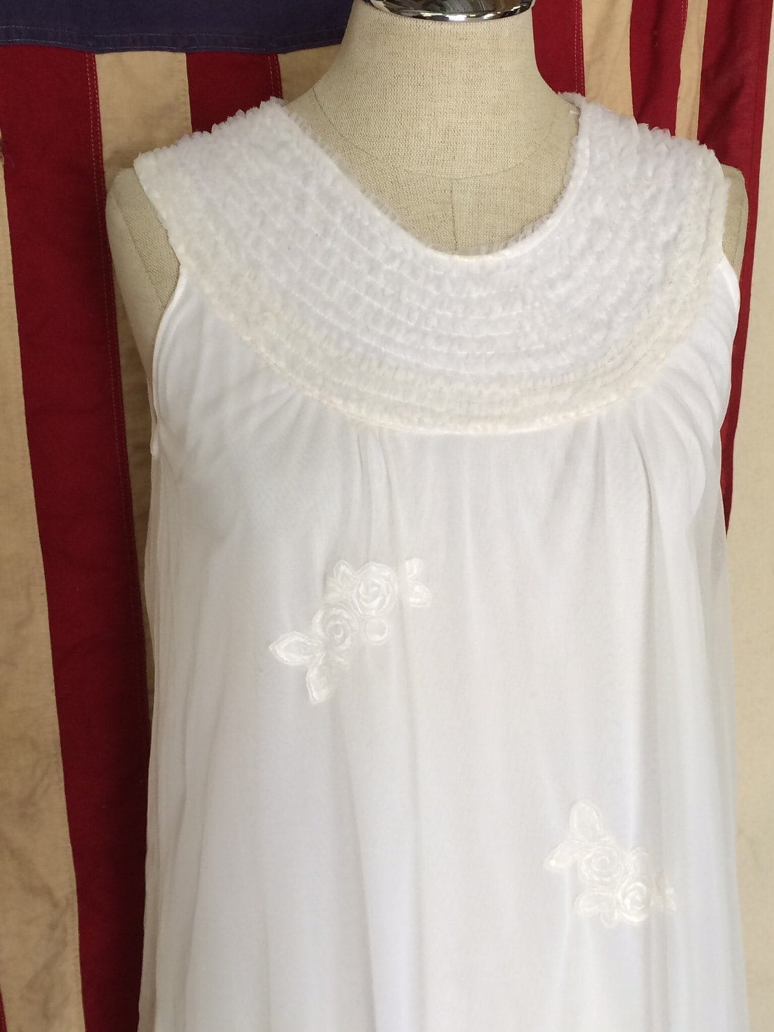layered chiffon nightgown