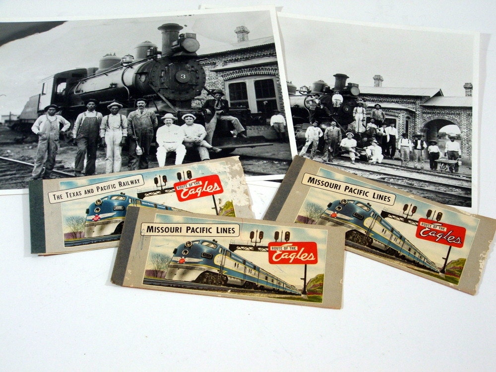 Vintage Railroad Memorabilia Train Tickets by TagSaleFinds on Etsy