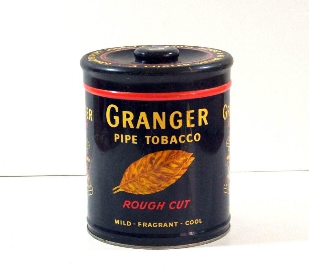 Granger Pipe Tobacco Tin Humidor by TagSaleFinds on Etsy