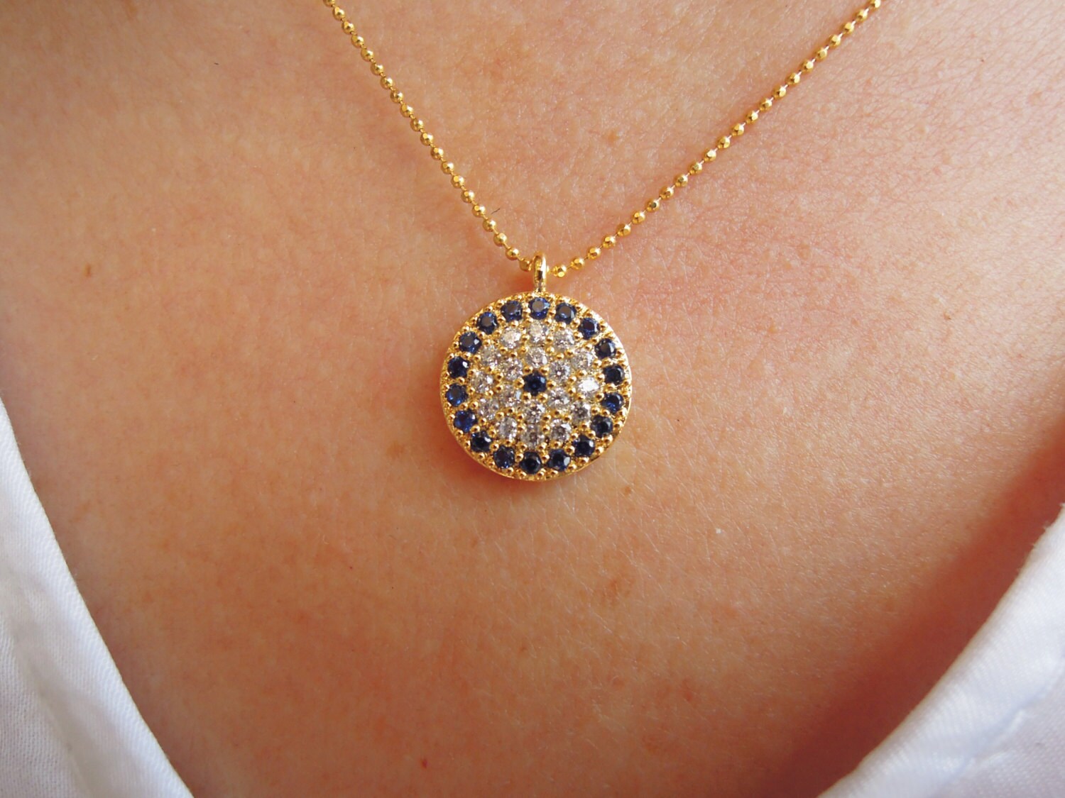 Turkish jewelry Turkish Evil eye necklaceevil eye by ebrukjewelry