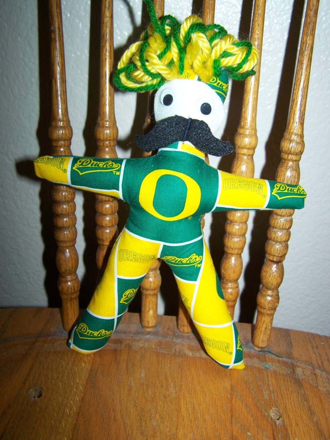 Dammit Doll Mustache Oregon Ducks Frustration by TheCoutureKitchen