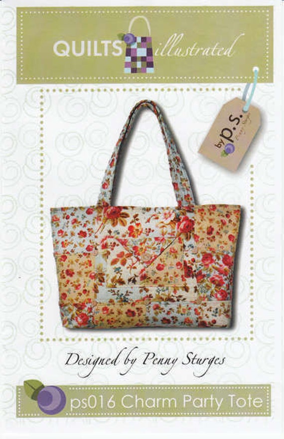 Charm Party Purse Tote Pattern Penny Sturges Charm pack