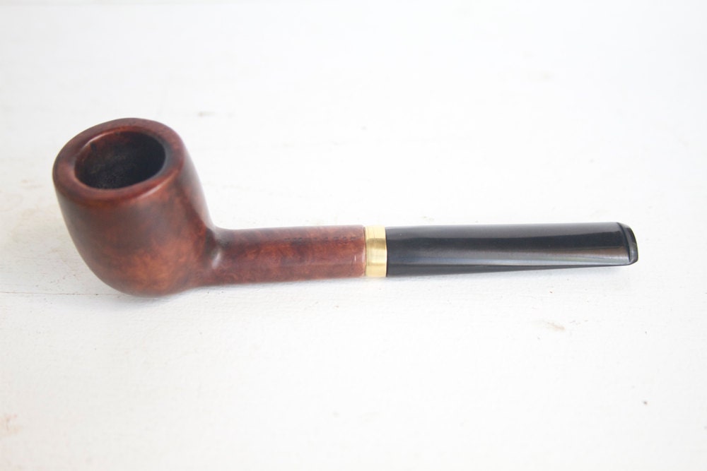 Estate Pipe Malaga Billiard Shape Briar Tobacco Pipe