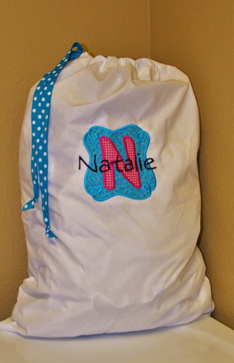 Laundry bag personalized bag Summer camp laundry bag or