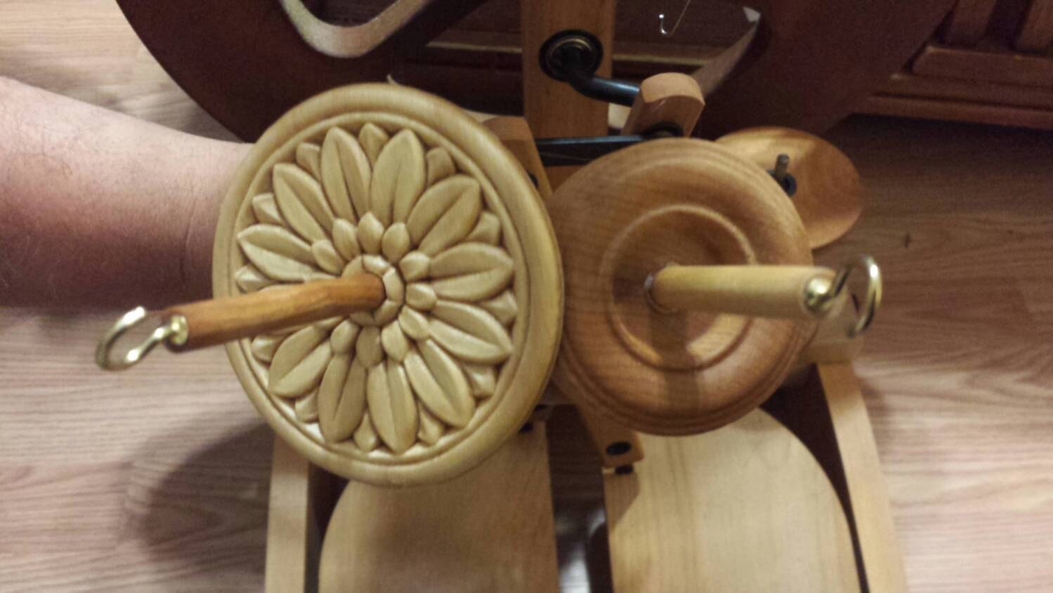 Handmade Drop Spindles Your choice of design by StickybearDesigns