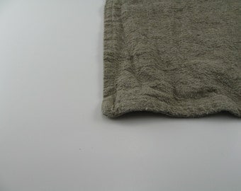 Handmade Linen Bath Mat / Bath Rug --- Natural Dye Free