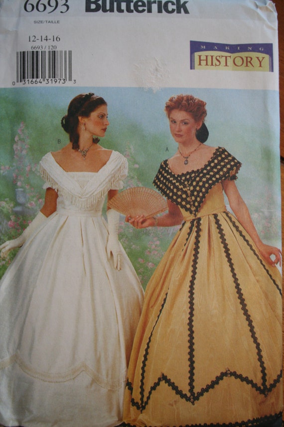 Butterick 6693 Making History Civil War Era Wedding by artzybitz