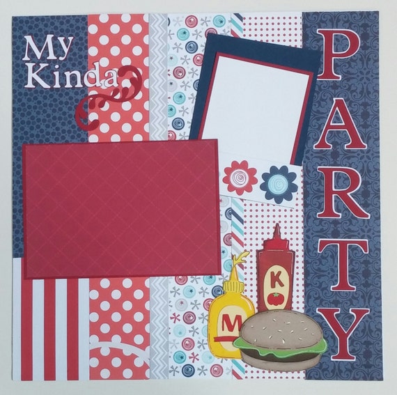 Picnic scrapbook page 12x12 scrapbook page picnic by ohioscrapper