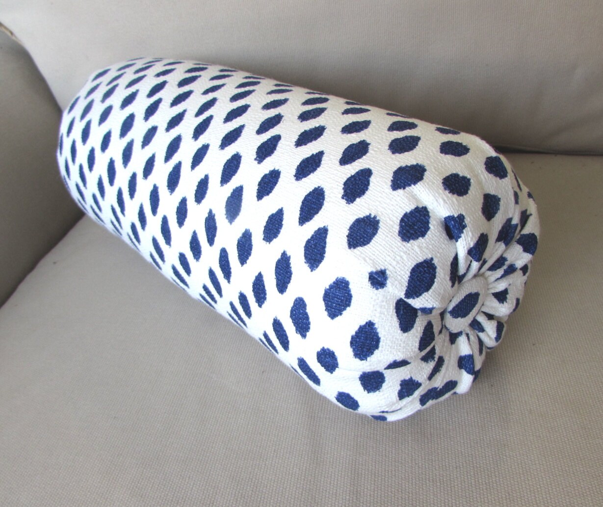 SAHARA INDIGO blue bolster pillow 6x14 6x16 6x18 6x20 6x22