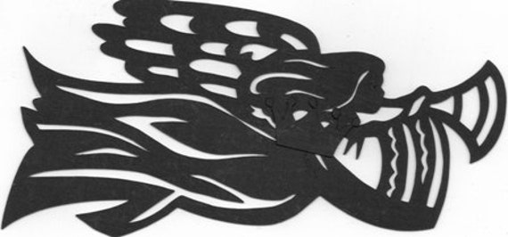 Beautiful angel silhouette