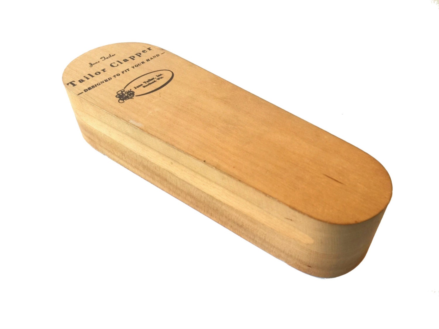 Vintage June Tailor Wooden Clapper Tailoring Tool Tailor