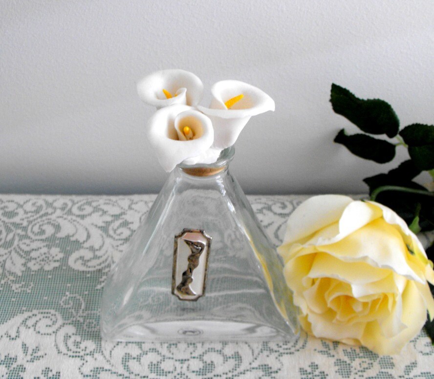 Vintage Cellini Collections Calla Lily Perfume Bottle by