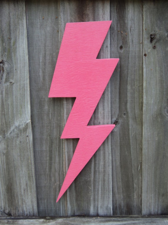 Wooden Lightning Bolt Thunder Storm Wall Decor You Choose