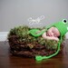 Grassy Green Prop Blanket Newborn Photography Prop Grass Baby Blanket Small Blanket