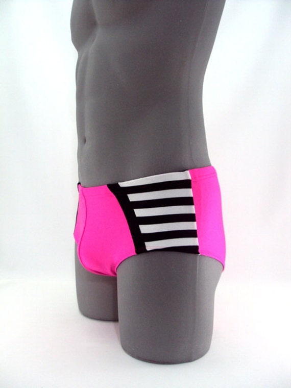 Hot Pink Men's Brief Swimwear