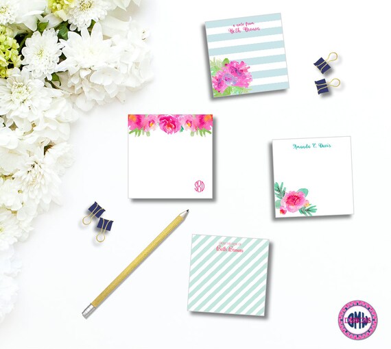 Personalized Post It NotesPersonalized Sticky Note PadPost Etsy