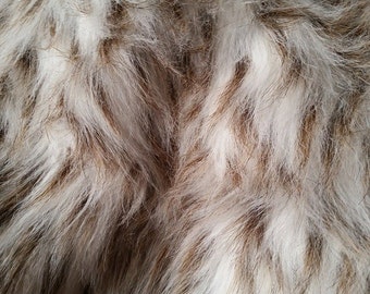 Fawn/Doe Animal Print Faux Fur Craft Size by everafterfabrics