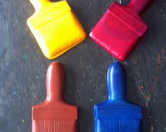 Paint brush crayons