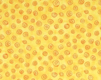 Red Rooster Forest Friends Kathy Brown Yellow Tonal Swirl Free Shipping 25261-YEL1