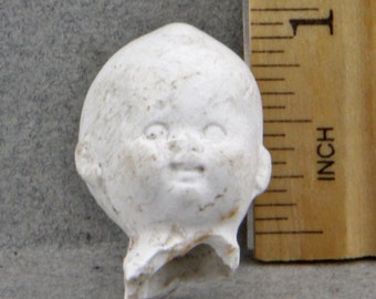 Vintage German Frozen Charlotte Doll Head Excavated Doll Head Altered Art