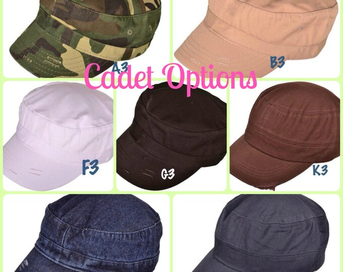 Military Blank Cadet Cap, Womens Castro Cap, Blank Cadet Cap, Solid Cadet Cap, Personalized Hat, Craft Supplies, Customized Military Cap