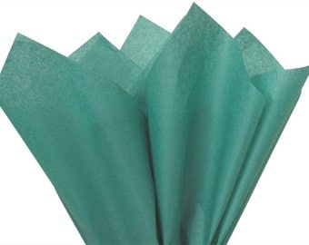 Tissue Paper . Teal 24 Sheets . DIY Wedding Decor Gift Wrap . Craft Supplies DIY Pom Pom Supplies