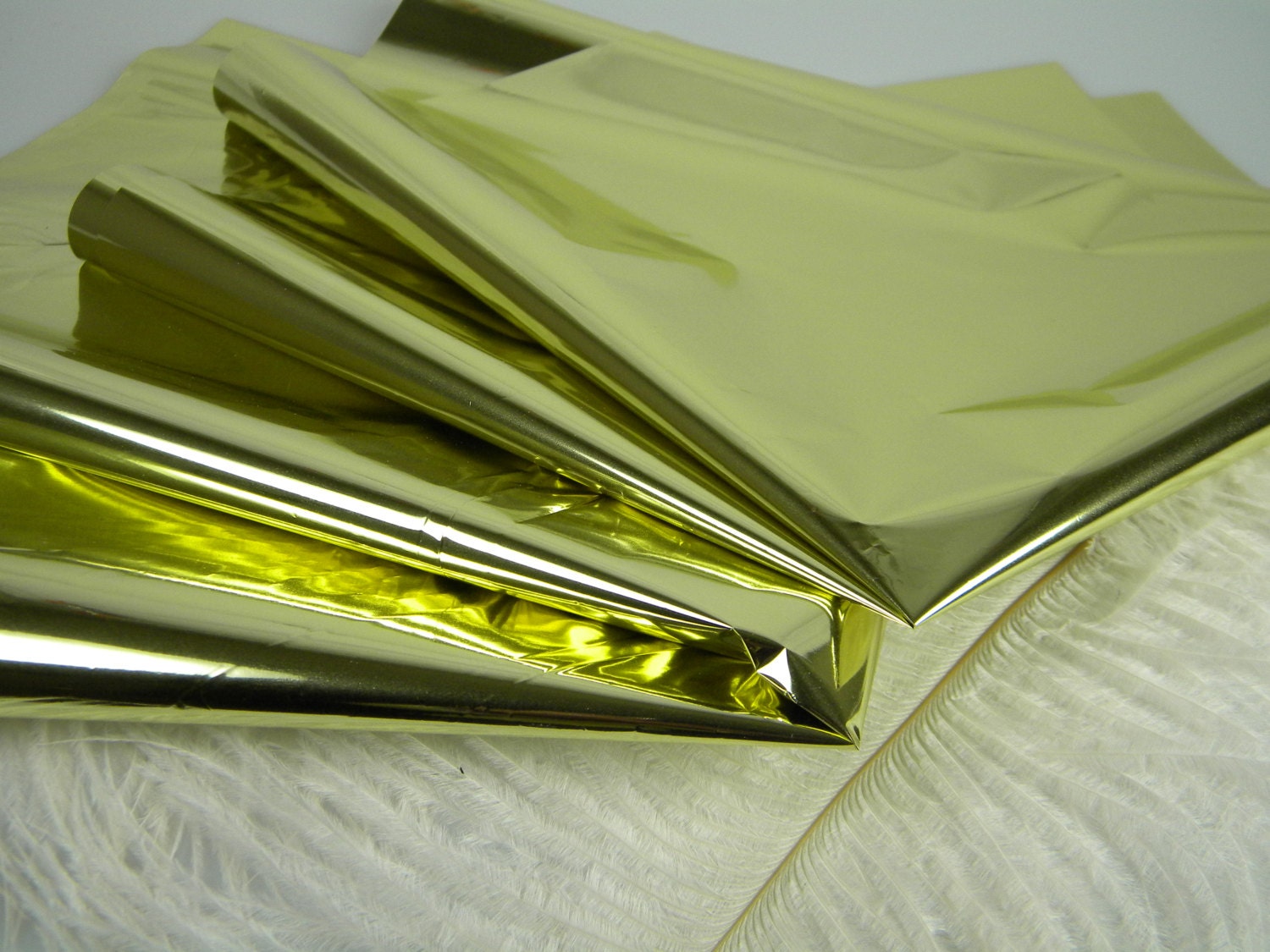 10 Gold Mylar Sheets Gold Party Decor Craft Supplies DIY