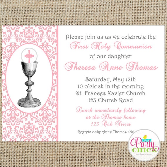 Free Printable 1St Communion Invitations 4