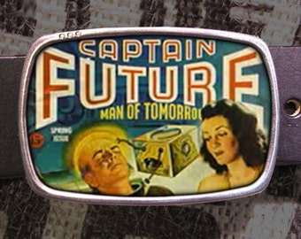 Captain Future Belt Buckle Man of Tomorrow Buckle 123