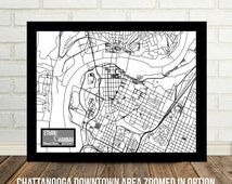 ... Gift Chattanooga Map Tennessee Map Personalized Map Tennessee Wedding
