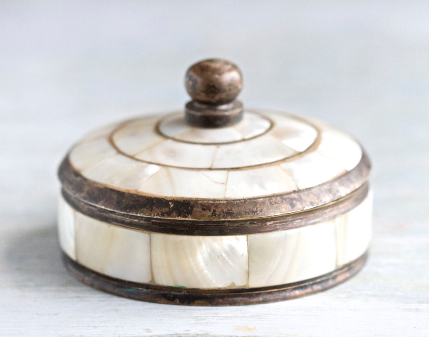 Antique Mother of Pearl jewelry Box Haute Juice