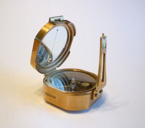 Vintage Compass Stanley London Natural Sine Solid Brass